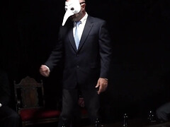 Masked DILF Damien Oaks going balls deep inside a twink