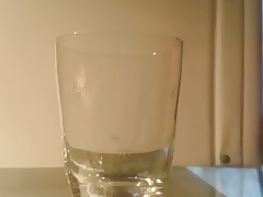 Cum in glass