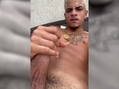 Afternoon draining off on the porch of the mansion