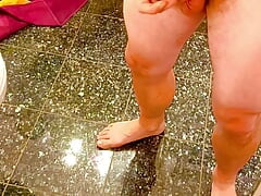 First time masturbating in front of the mirror with happy ending