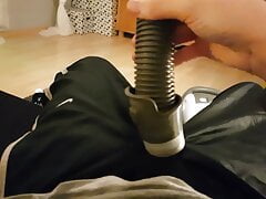 vacuuming nike nylon pants