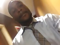 Bulge in suit - swinging cock