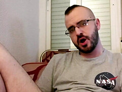 Horny Spanish jerking off