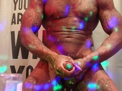 A big cock man, gay solo masturbation, gay muscle