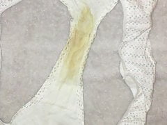 Another big cum in bbw pregnant panty