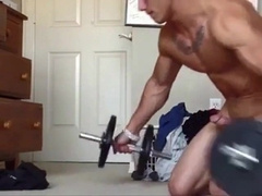 Sexy Gym Stud Jerking Off 7