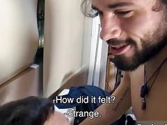 Bearded stud bent over and pounded by his gay partner