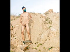 Mountain track sex in open place desi gay men