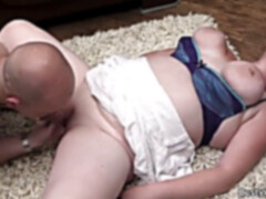 He screws lush blonde at work