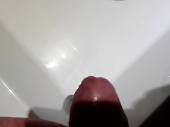 Pissing in a sink