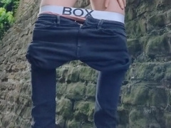 Fit Youngster Blows A Load at the Public after Soiree, highly Risky Spunk Shot