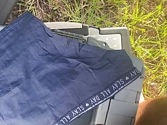 Panty cum from Above