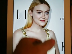 Cum on Dakota Fanning - november 2016