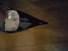 Cum in high heels