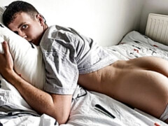 Underwear fetishist jerking his cock in a solo video