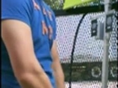 Home Depot Bear Jacks Off in the Garden Center