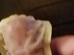 Cumshot in buddy's wife panties