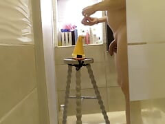 anal rinse then insertion cone and strapon dildo in shower cam2