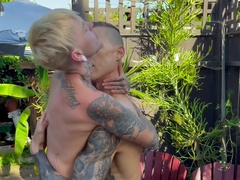 Tattooed Ftm: Gay Garden Suck & Fuck With Austin Spears And Hoss Kado