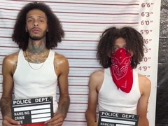 DAD BLACK ON LOCK WITH 2 BIG BLACK COCK THUGS