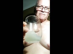 Jarmus enjoys 8 loads of his own cum.