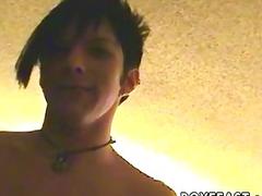 Rough bareback time for cute twink pair