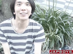 Young Japanese twink Fuji forms sixtynine before anal fuck