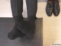 Muscular Hunk Alexander Strips And Caresses His Size 10 Feet