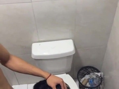Inhaling a 's phat man-meat covert in the pub's shower!