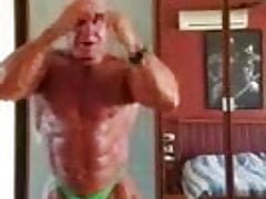 Bald Bodybuilder Dad 02
