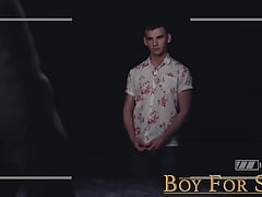 BoyForSale Submissive Jack Waters tight anus stretched out by dildo