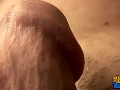 Hot straight guy releases his gorgeous cock for a jack off