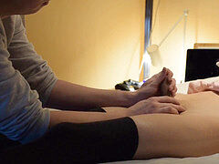 timid Femboi toyed and bred.