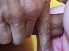 Hand Job fellow gets gal and penetrates her poon, puts gel on and comes