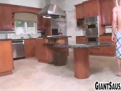 Milky guy paid to gargle a dark-hued manmeat