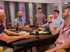 Poker night 3some with Casey Everett, Link Parker, and Ryan Carter