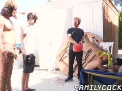 Bound homo offers his ass instead of treats for Halloween