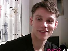 Young fucks use a camera for their gay porn vid