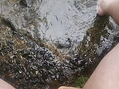 Down by the river.