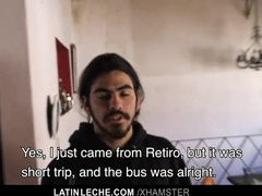 LatinLeche - Uber-cute Latino Hipster Gets A Gloppy Jizm Facial cumshot