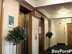 New intern gets accustomed to his boss and his hard dick