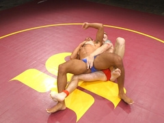 Muscular men crave one another's ass during a wrestling fetish