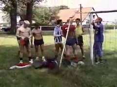 Soccer and shower