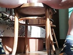 Naked on the chair