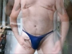 BLUE THONG CUM PLAY