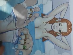 Nami (One Piece) Feet Cum Tribute