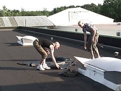Cum Horny German Twink Duo in Raw Fuck Session on the Roof