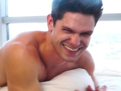 SUPER-HOT BUILDING - Greyson Myles Salutes Quin Quire Backside Up for Sans a condom