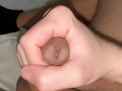 18 year old teenager loves to masturbate his big hard cock