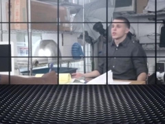 Gay Cracker Gets His Booty Tapped Deep And Hard By Horny Directors Bbc